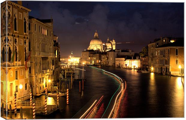 Grand Canal, Venice at Dusk Canvas Print by Lucy Antony