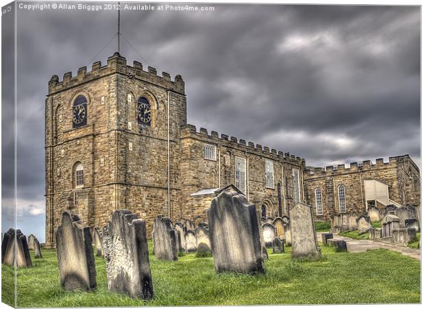 St. Mary's Church Whitby Canvas Print by Allan Briggs