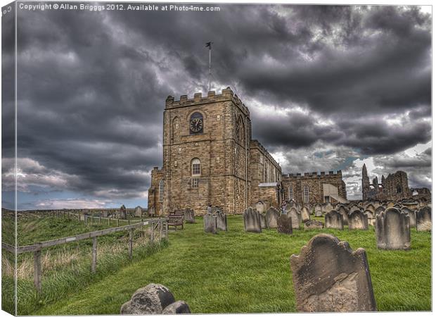 St. Mary's Church Whitby Canvas Print by Allan Briggs