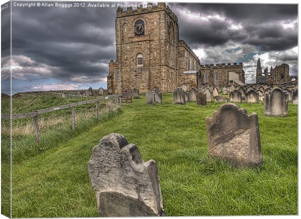 St Mary's Church and Graveyard Whitby Canvas Print by Allan Briggs