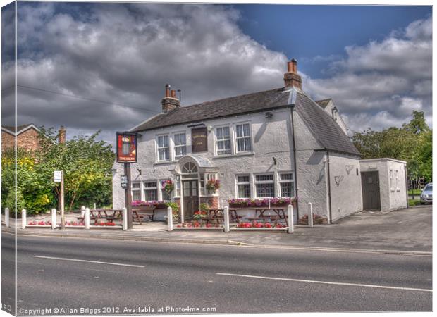 The Tankard Inn Rufforth Near York Canvas Print by Allan Briggs