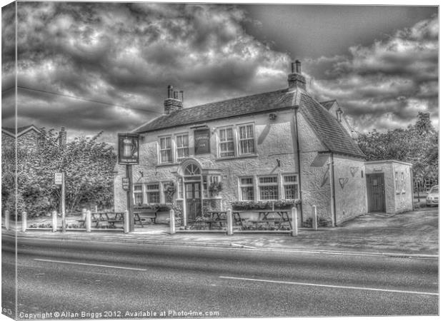The Tankard Inn Rufforth Near York Canvas Print by Allan Briggs