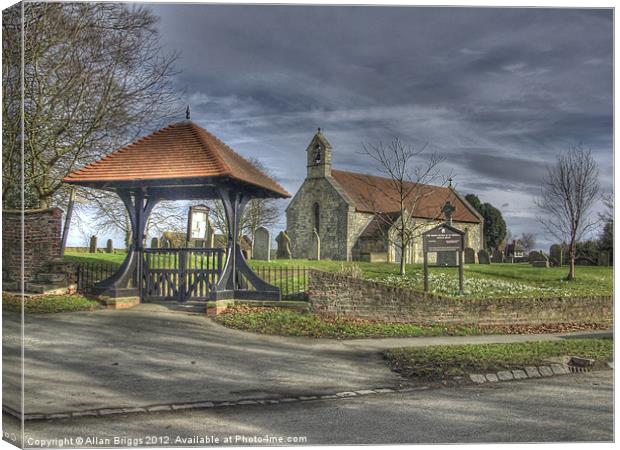 Askham Bryan Church Canvas Print by Allan Briggs