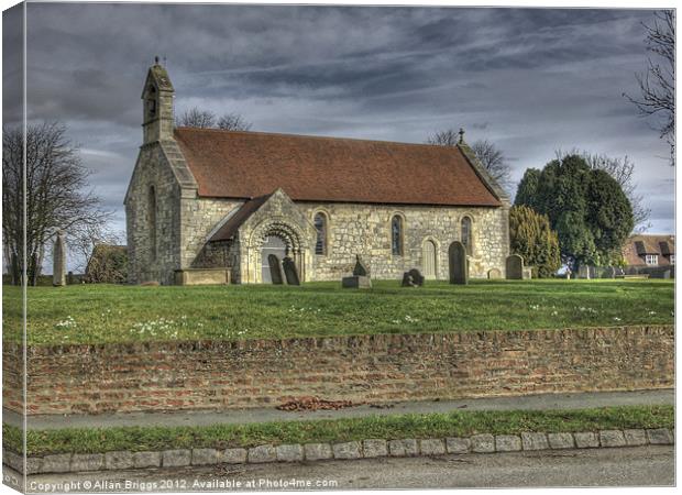 Askham Bryan Church Canvas Print by Allan Briggs