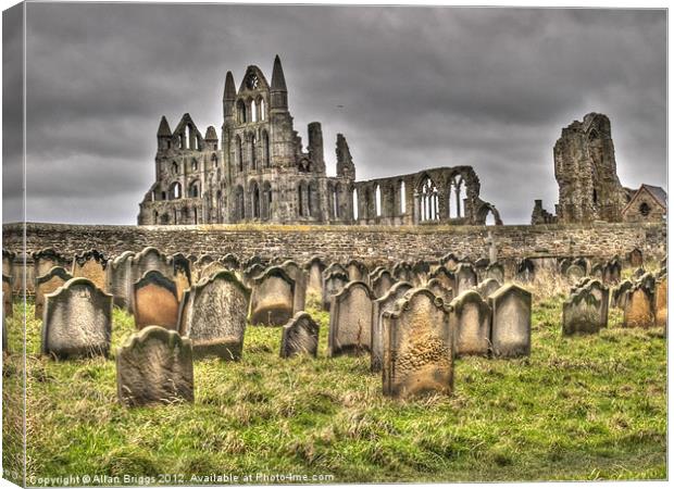 Whitby Abbey Canvas Print by Allan Briggs