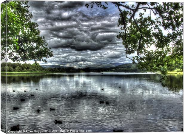 Lake Windermere Canvas Print by Allan Briggs