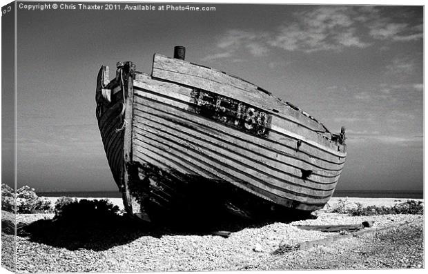 Dungeness Boat Past its Prime Canvas Print by Chris Thaxter