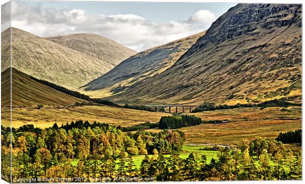 View over Rannoch Moor 2 Canvas Print by Chris Thaxter