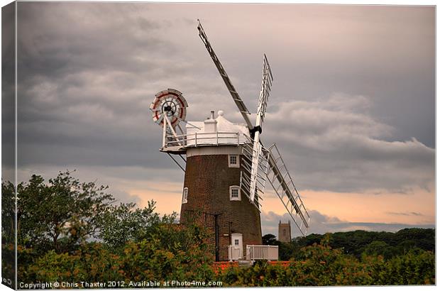 Cley Windmill Canvas Print by Chris Thaxter