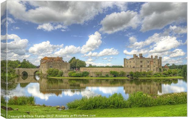 Leeds Castle Reflected Canvas Print by Chris Thaxter