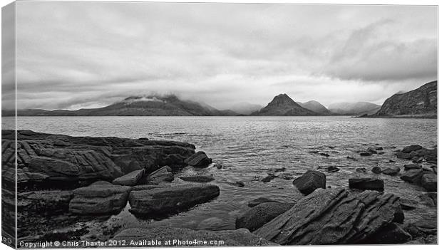 The Cuillin's in the mist Canvas Print by Chris Thaxter