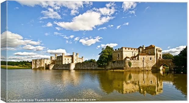 Leeds Castle Reflected Canvas Print by Chris Thaxter