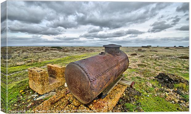 A Dungeness Relic Canvas Print by Chris Thaxter