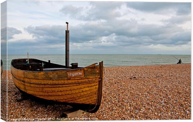 Dungeness Boat The Sparrow Canvas Print by Chris Thaxter