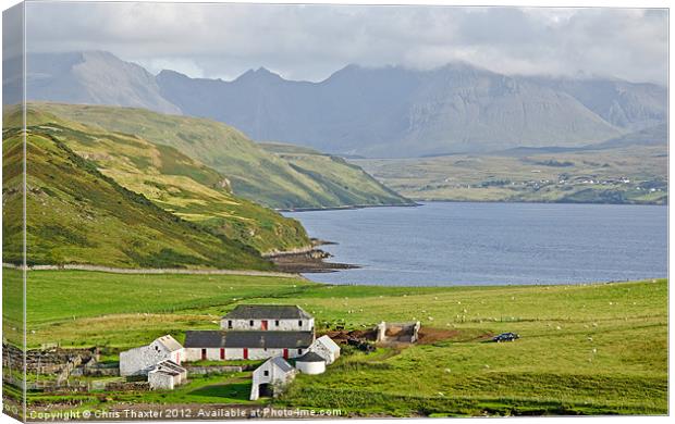 Loch Harport and the Cuillins Isle of Skye Canvas Print by Chris Thaxter