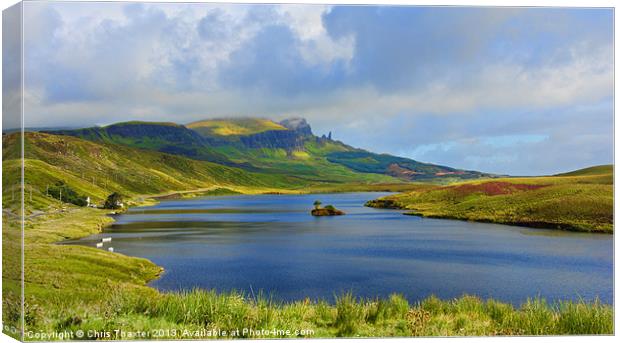 Loch Fada to the Storr Canvas Print by Chris Thaxter