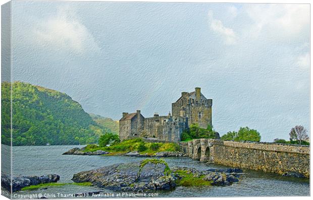 Aweinspiring Eilean Donan Castle Canvas Print by Chris Thaxter