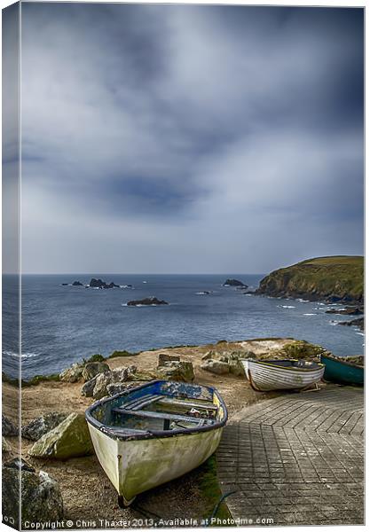 Serenity at Lizard Point Canvas Print by Chris Thaxter