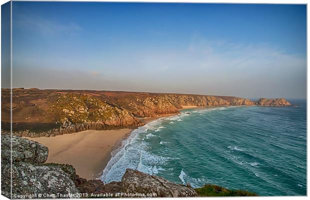 Porthcurno Canvas Print by Chris Thaxter