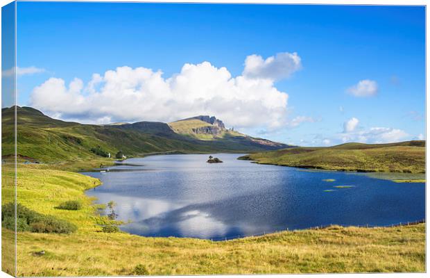 Loch Fada to the Storr 2 Canvas Print by Chris Thaxter