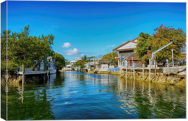 Key Largo Canal 3 Canvas Print by Chris Thaxter