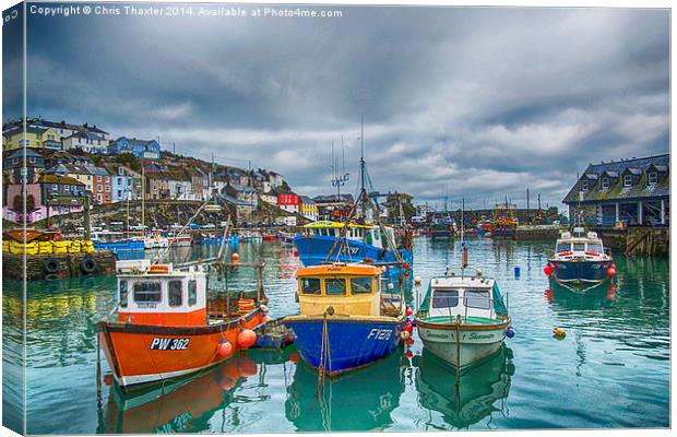 Mevagissy Harbour Canvas Print by Chris Thaxter
