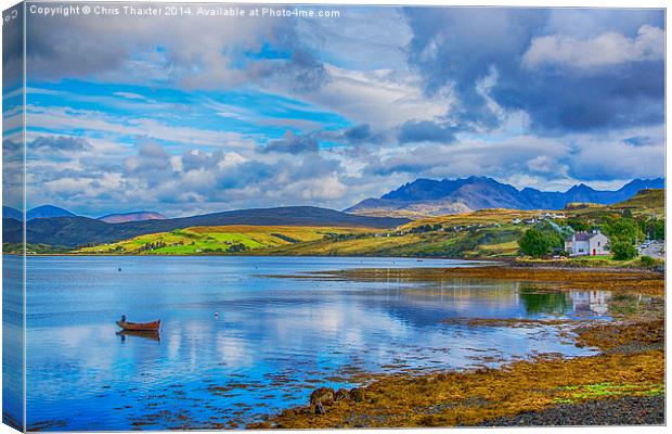 Loch Harport and the Cuillins 3 Canvas Print by Chris Thaxter