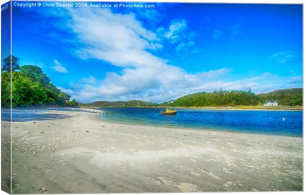 Silver Sands of Morar 4 Canvas Print by Chris Thaxter