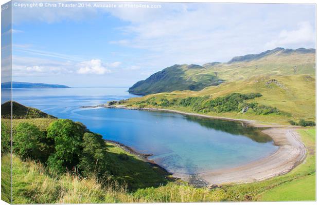  Camas nan Geall Ardnamurchan Canvas Print by Chris Thaxter