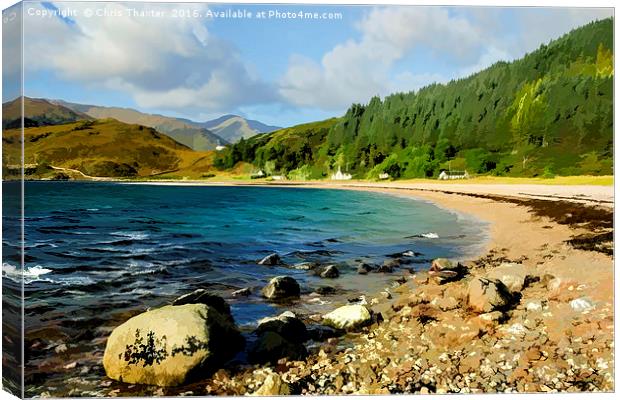  Camasnacroise Loch Linnhe Canvas Print by Chris Thaxter