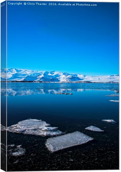 Ice lagoon 3 Iceland Canvas Print by Chris Thaxter