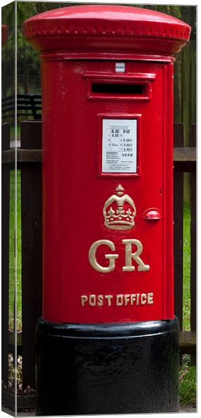 George V, Red Pillar Box Canvas Print by Chris Thaxter
