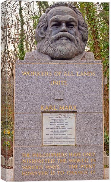Tomb of Karl  Marx Canvas Print by Chris Thaxter
