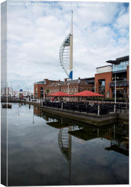 Spinnaker Tower Portsmouth Canvas Print by Chris Thaxter