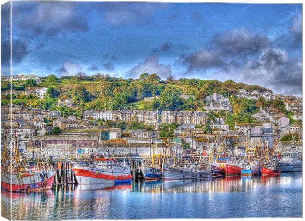 Newlyn Harbour Canvas Print by Chris Thaxter