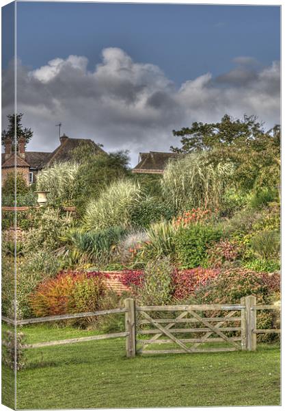 Gated Garden at Leeds Castle Canvas Print by Chris Thaxter
