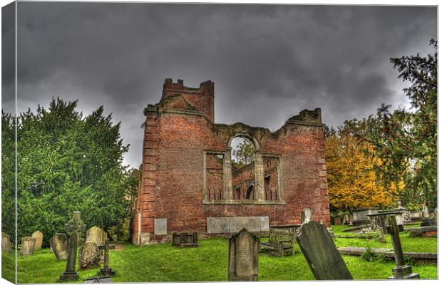 The Brick Church Ruins Stanmore Canvas Print by Chris Thaxter