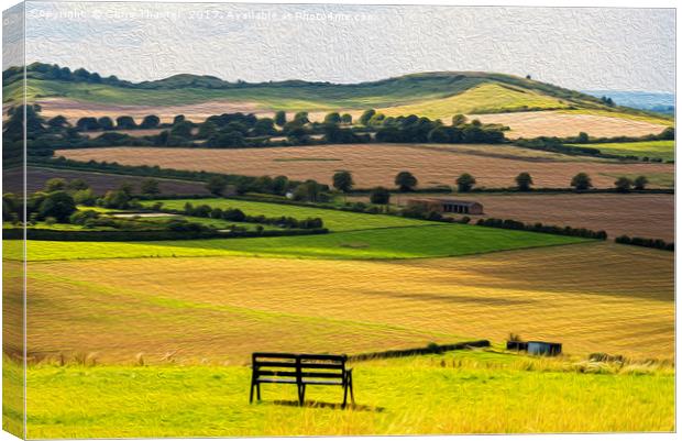 Green and Pleasant Land Canvas Print by Chris Thaxter