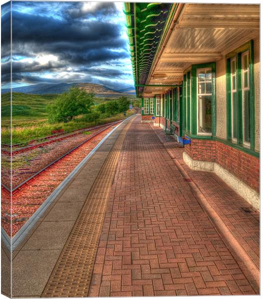 Rannoch Station Platform Canvas Print by Chris Thaxter