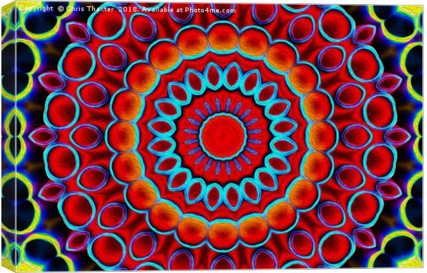 Kaleidoscope Straws Canvas Print by Chris Thaxter