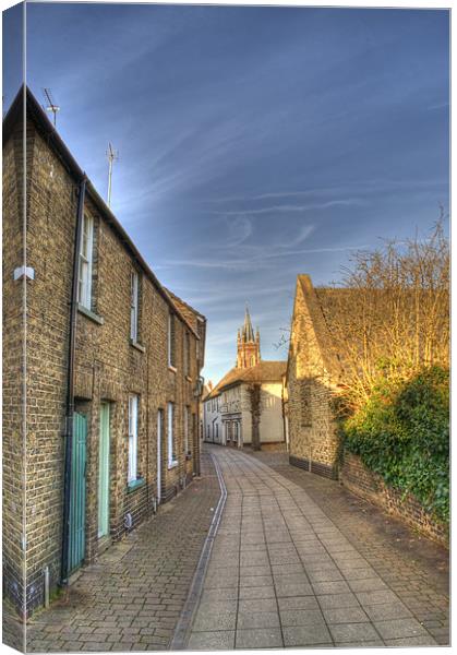 Serene St Neots Lane Canvas Print by Chris Thaxter