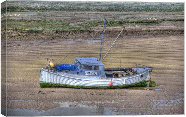 Waiting to refloat Canvas Print by Chris Thaxter