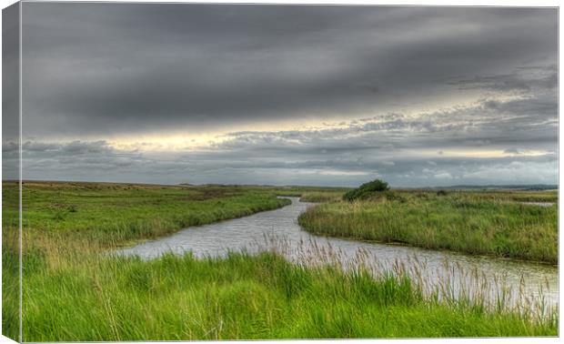 Cley Marsh view Canvas Print by Chris Thaxter