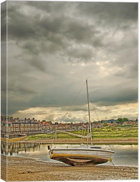 Storm Clouds over Blakeney Norfolk Canvas Print by Chris Thaxter