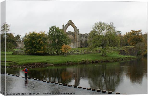 Stepping Stones Canvas Print by Mark Hobson