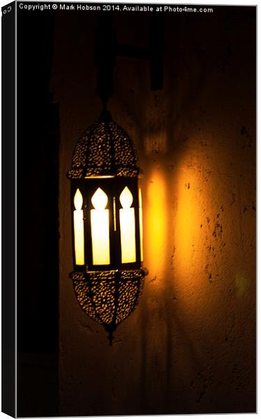 Moroccan Lamp Canvas Print by Mark Hobson