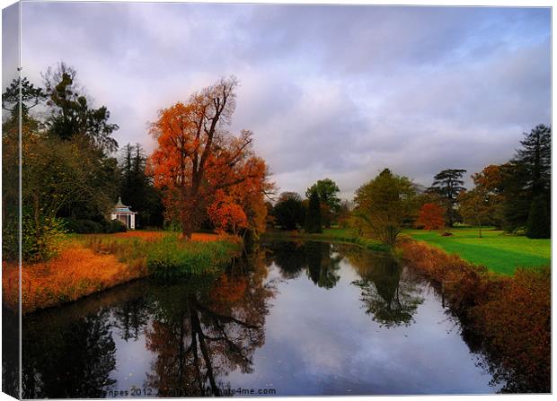 Autumn Reflections at Wrest Park Canvas Print by Bel Menpes
