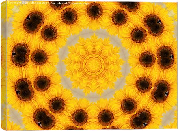 Sunflower Abstract Canvas Print by Bel Menpes