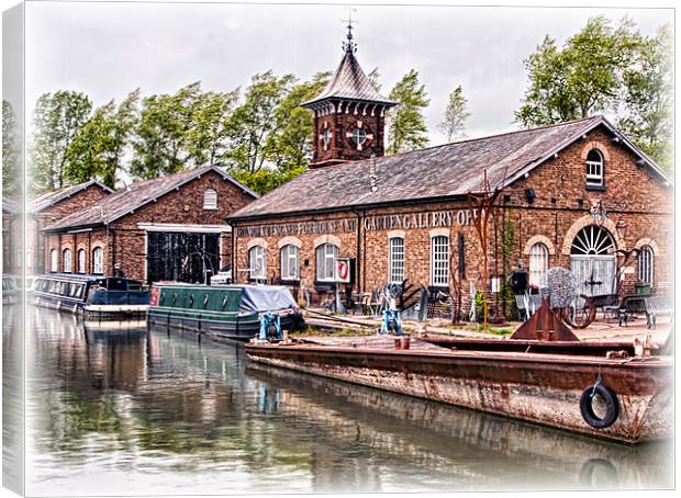 Old Ironworks Canvas Print by Elaine Young