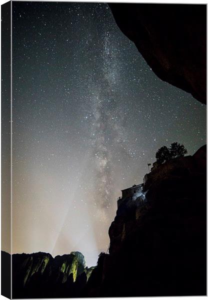 Meteora Milky Way Canvas Print by James Grant